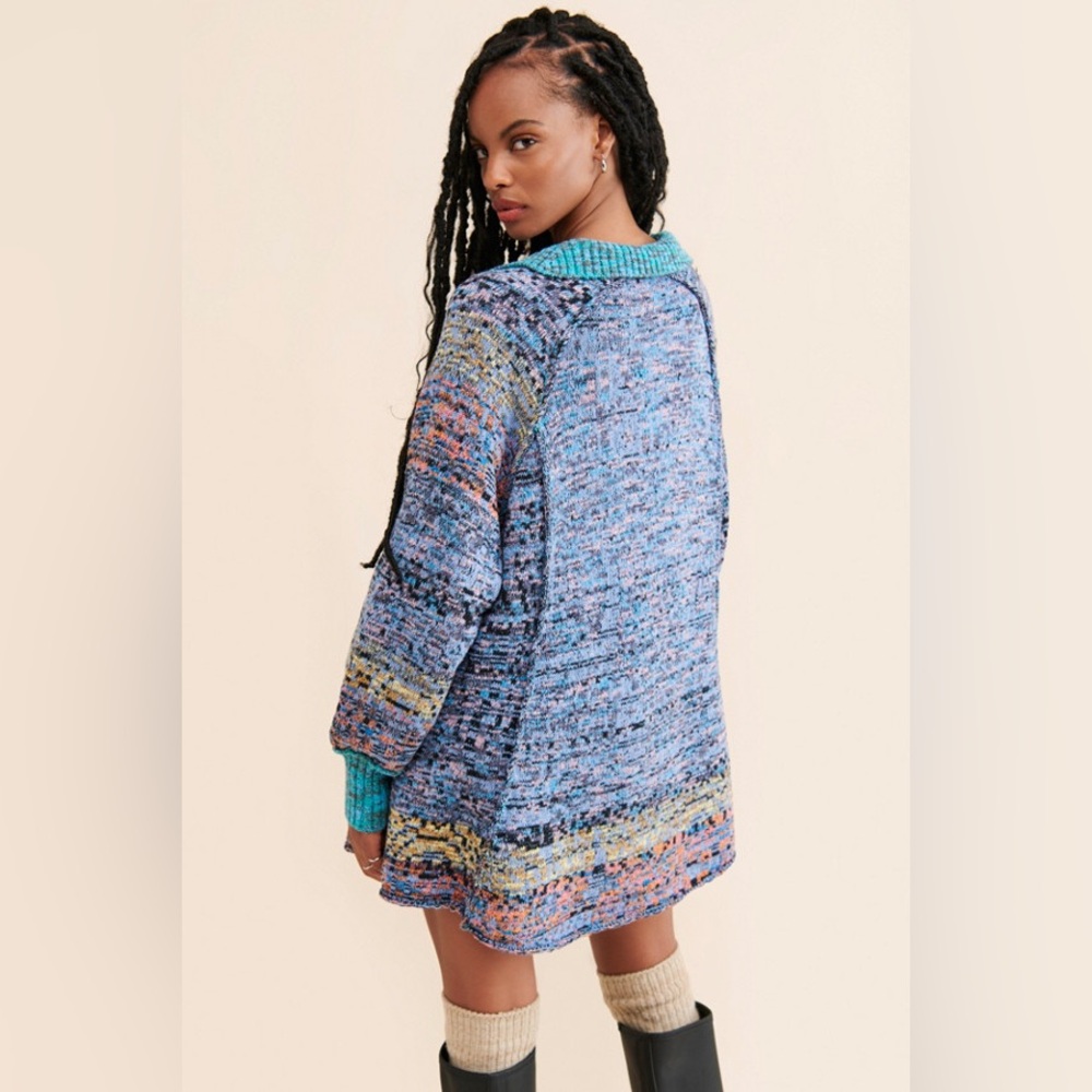 Free People Multicolor Knit Mini Dress - Picture 3 of 11